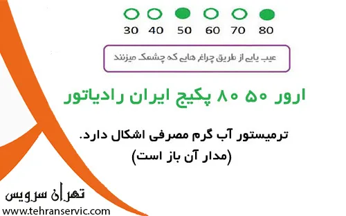 ارور ۵۰۸۰ ایران رادیاتور